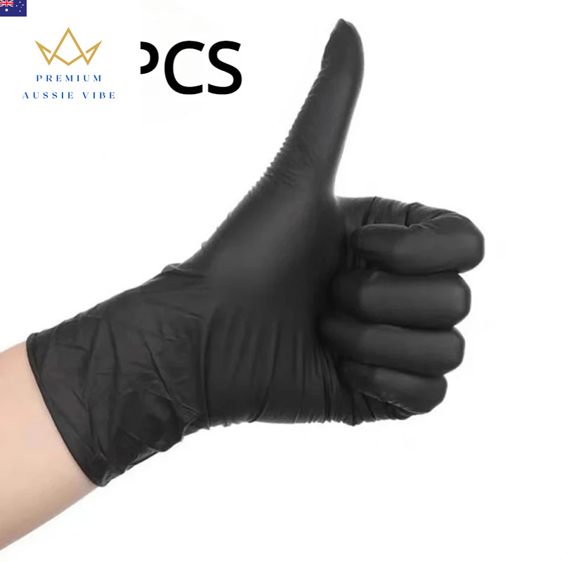 20/50/100PCS Black Nitrile Gloves Thickened Durable Household Cleaning Gloves Di