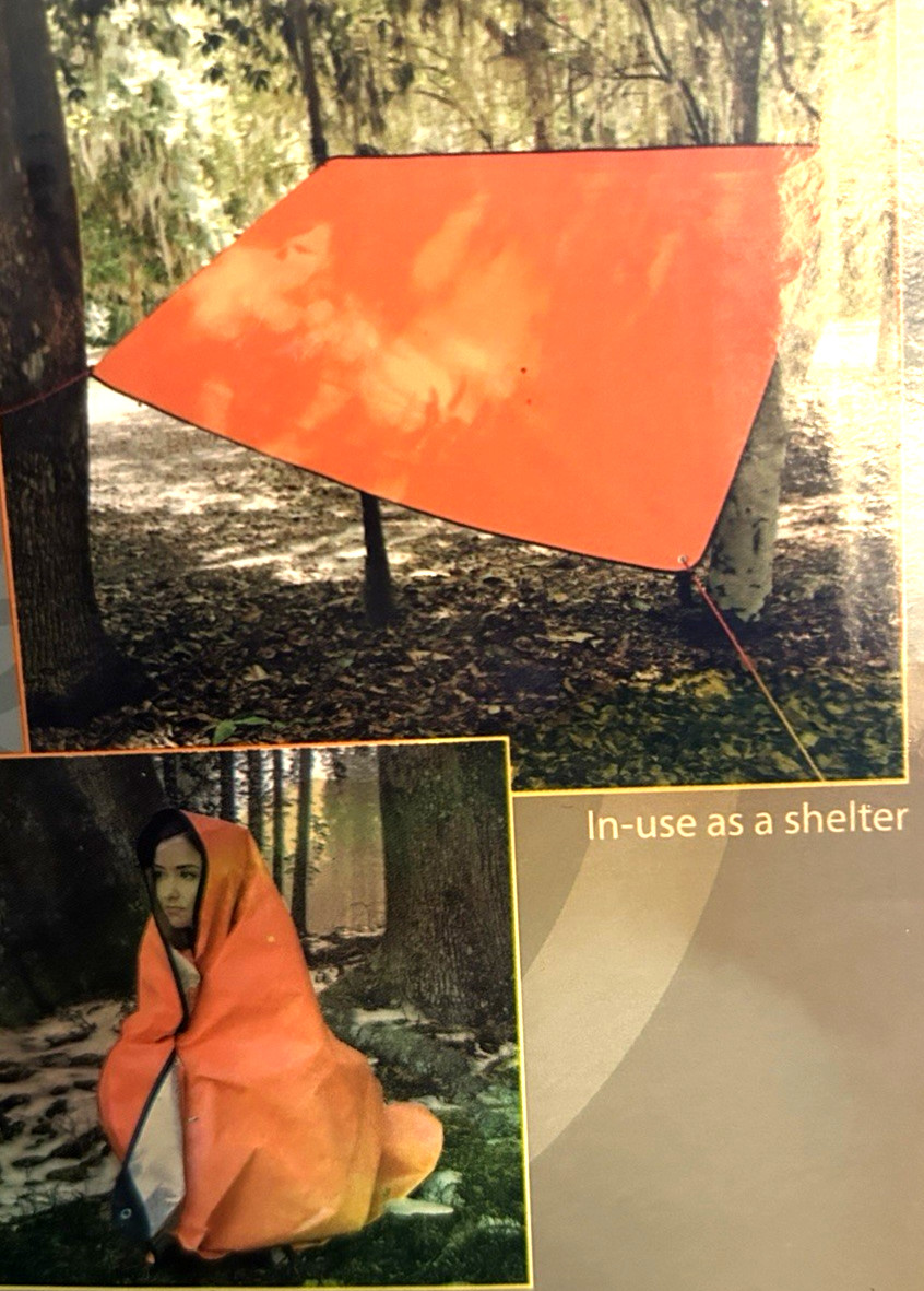 UST Survival Blanket 2.0 with Windproof and Waterproof Material for Emergencies