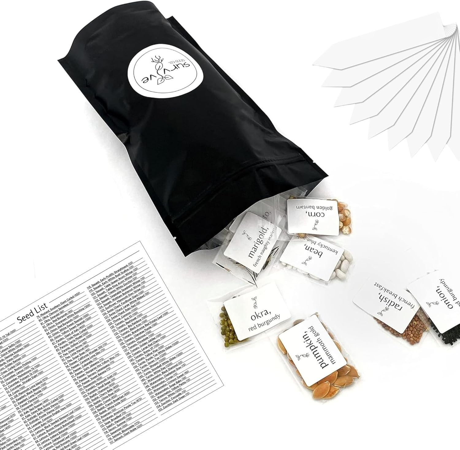 Survival Seed Kit America’S #1 Largest Assortment of Heirloom Seeds – 155 Variet