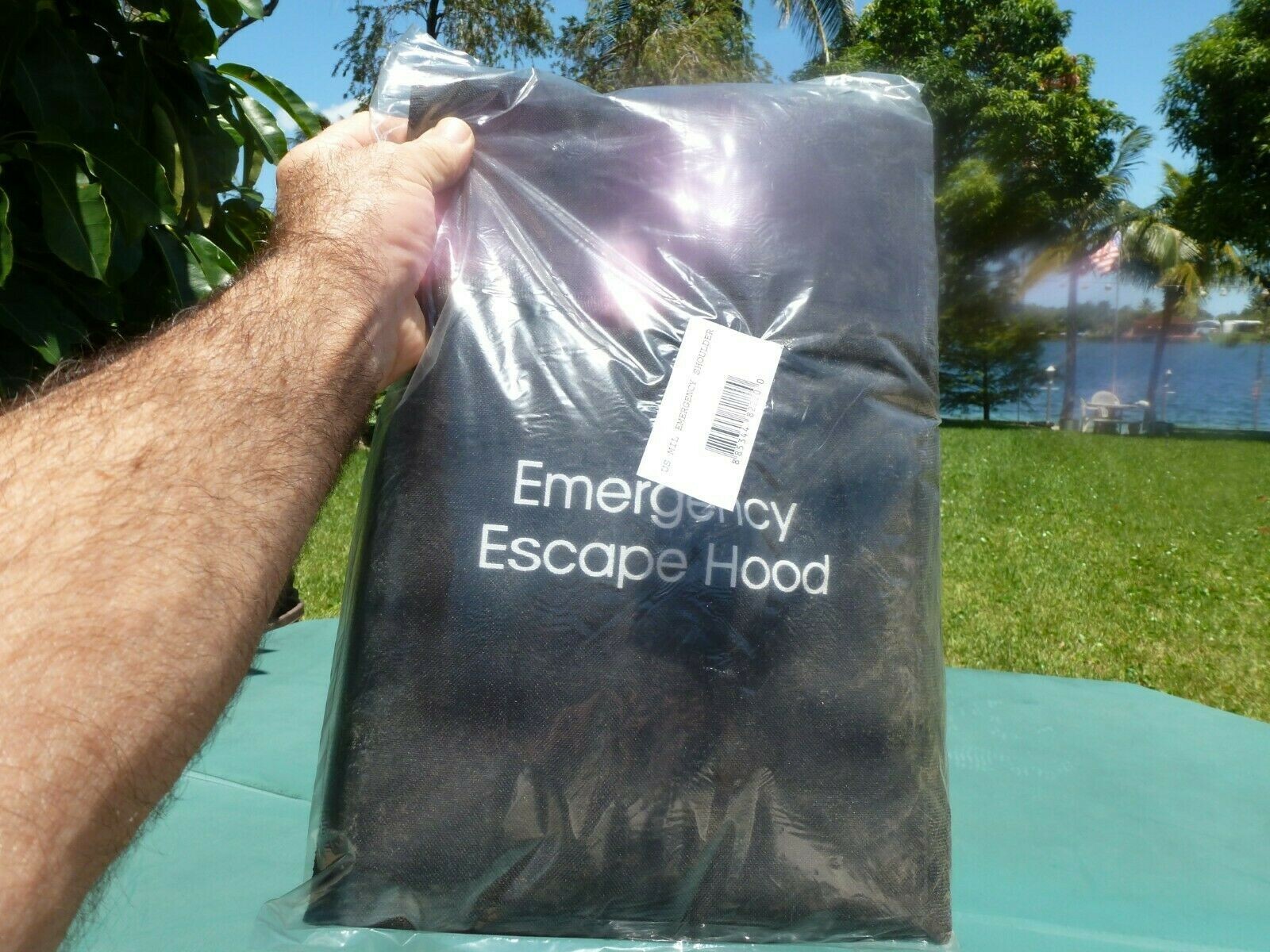 Emergency Escape Hood Bag With Carrying Straps Great For Anything! USA Shipper