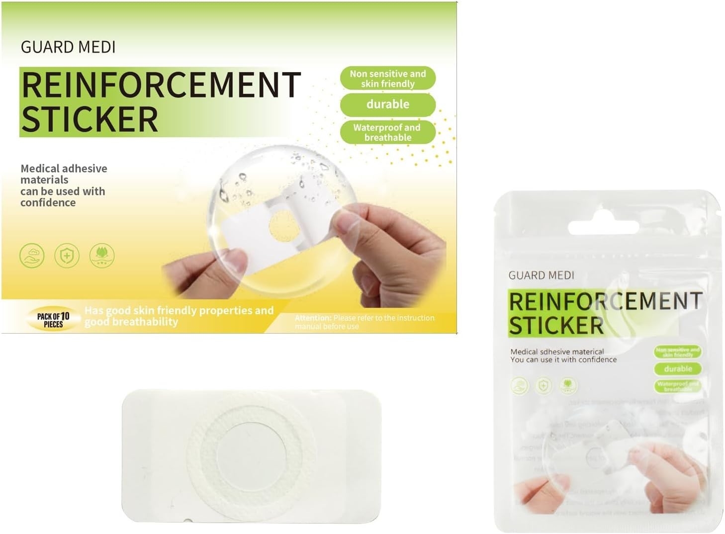 Guard Medi Waterproof & Sweatproof Adhesive Patches for Freestyle Libre 3 – 20ct