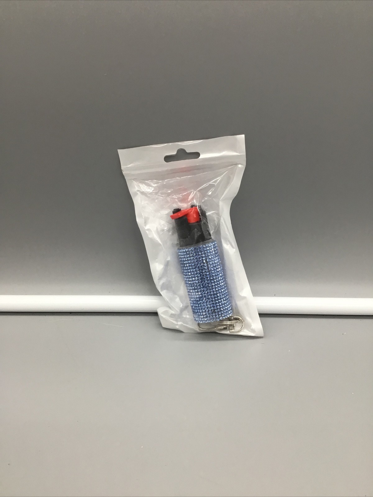 (1) Sparkling Diamond Pepper Spray Self-Defense Safety Spray w/ Keychain (Blue)