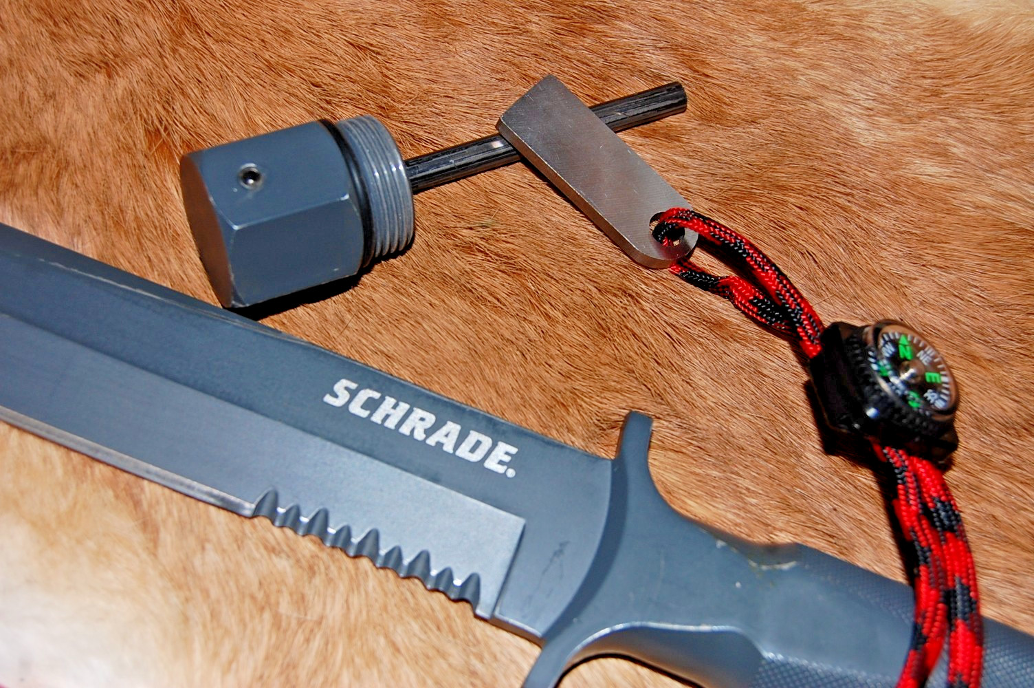 Rare Schrade SCHF1 Large Extreme Survival Knife – One-Piece Drop Forged
