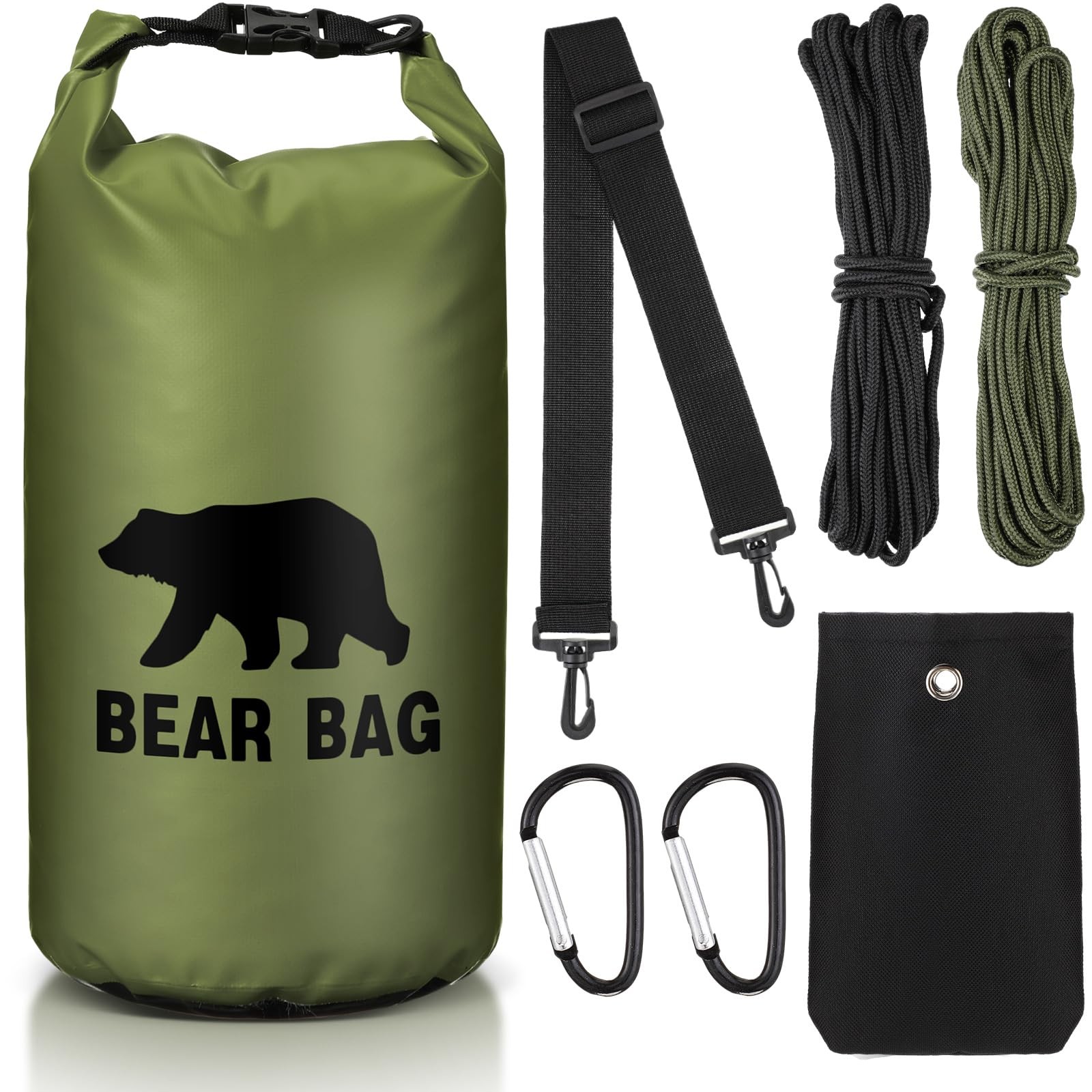 1 Set Bear Food Bag Camping Ultralight Hanging System Waterproof Nylon Ropes