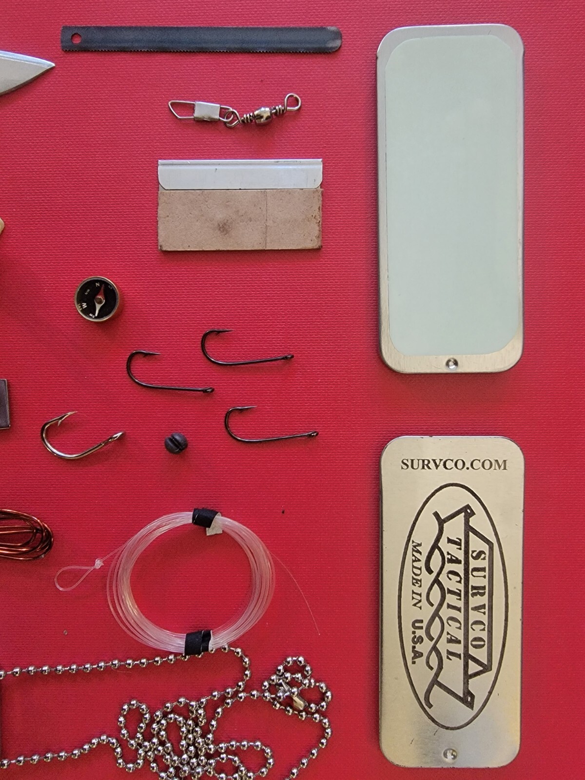Survival Mini Necklace + Victorinox Pikalk Knife Upgradeed Survco Survival Kit!