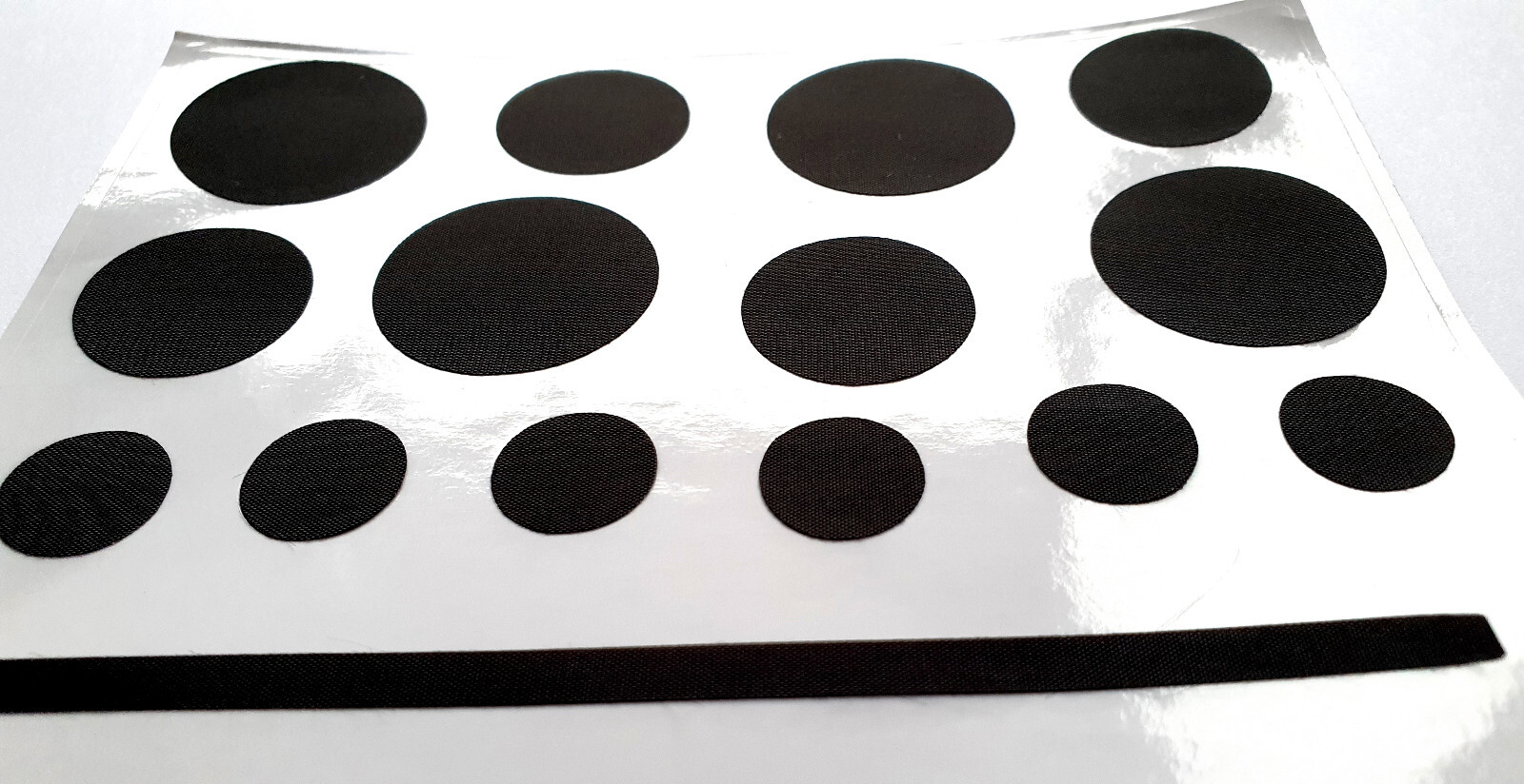 15 Aufkleber repair patch selbstklebend schwarz Nylon outdoor