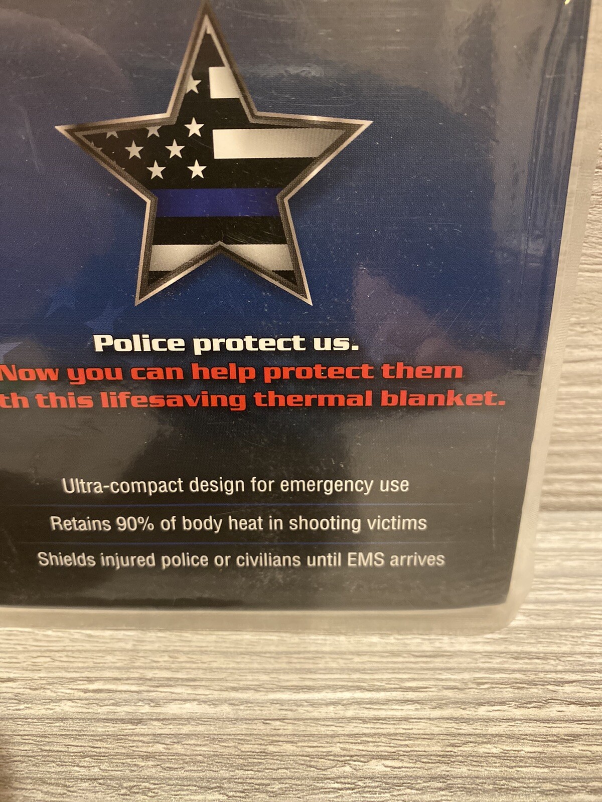 1 Survival Blanket Emergency First Responder, retains 90% body heat, Emergency