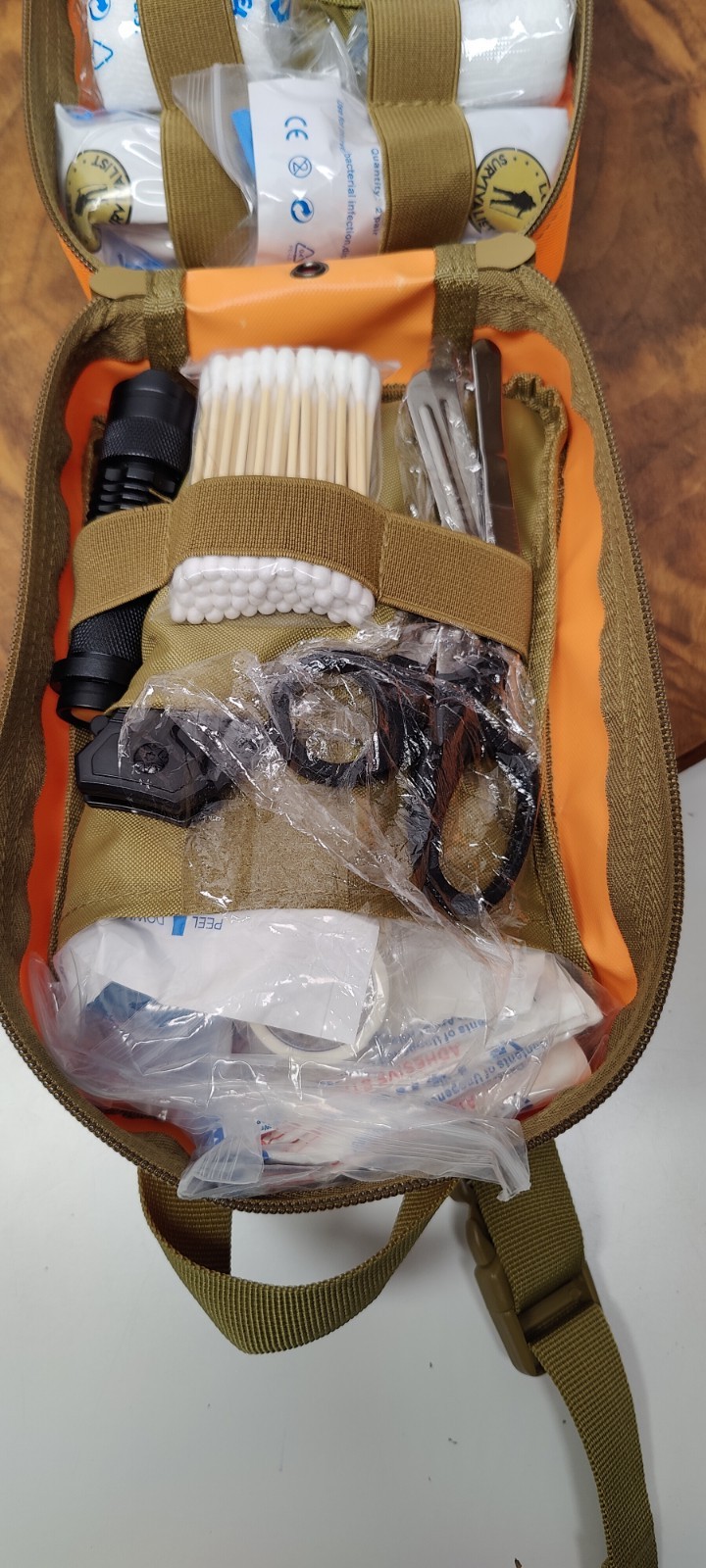 Lone Survivalist First Aid Kit Go Bag Tactical Medical Pouch Bugout