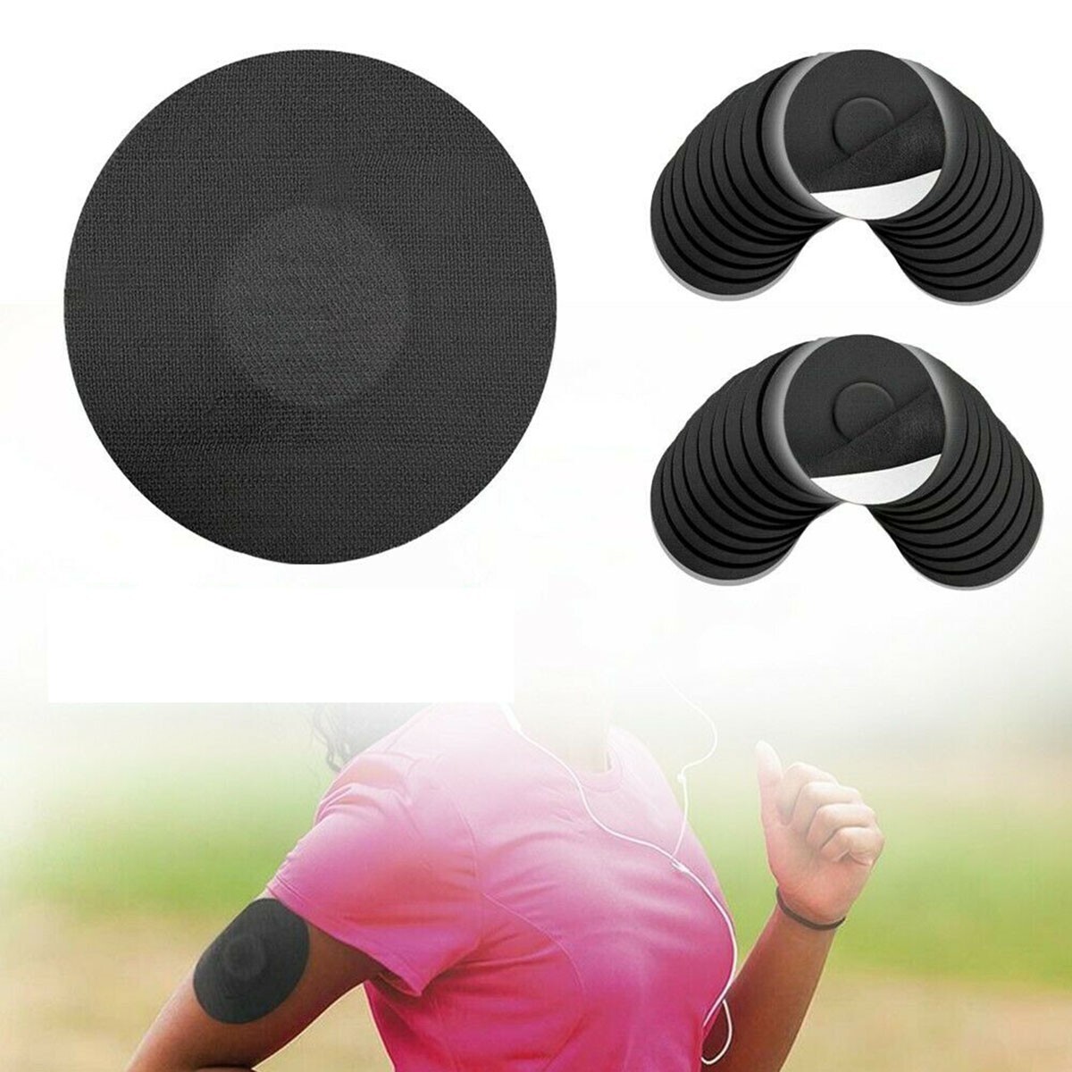 30PCS Adhesive Patches Waterproof Sensor Covers Flesh Flexib For Freestyle Libre