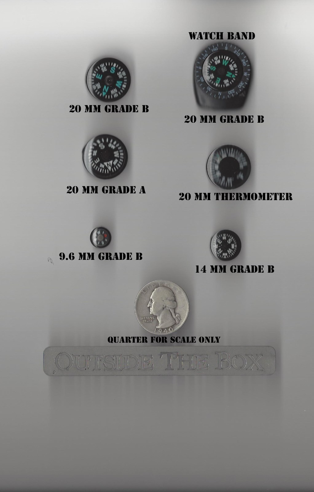 20mm Button Thermometer – Grade AA, JAPAN, High Quality, EDC (About 3/4″)