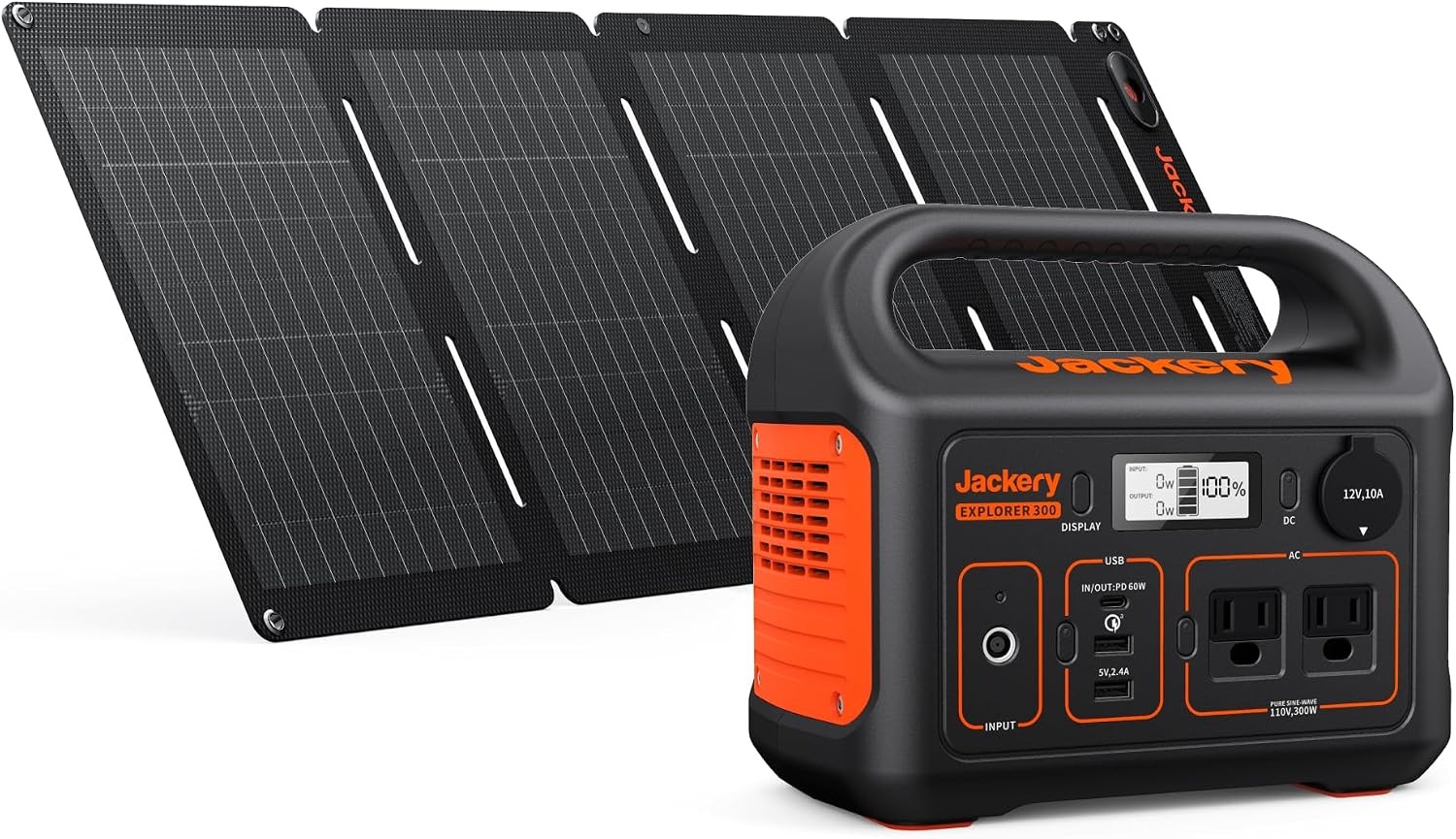 Portable Power Station Outdoors Camping Travel Battery (Solar Panel Optional)