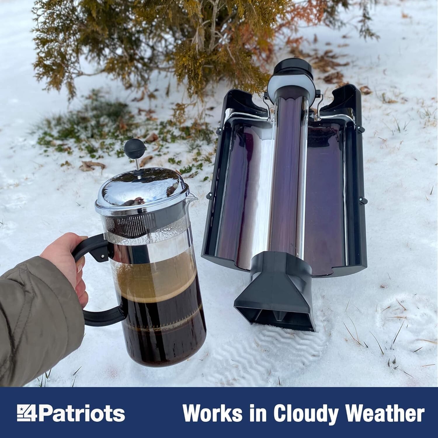 Solar-Powered Water Heater – Portable Thermos Flask for Camping & Backpacking