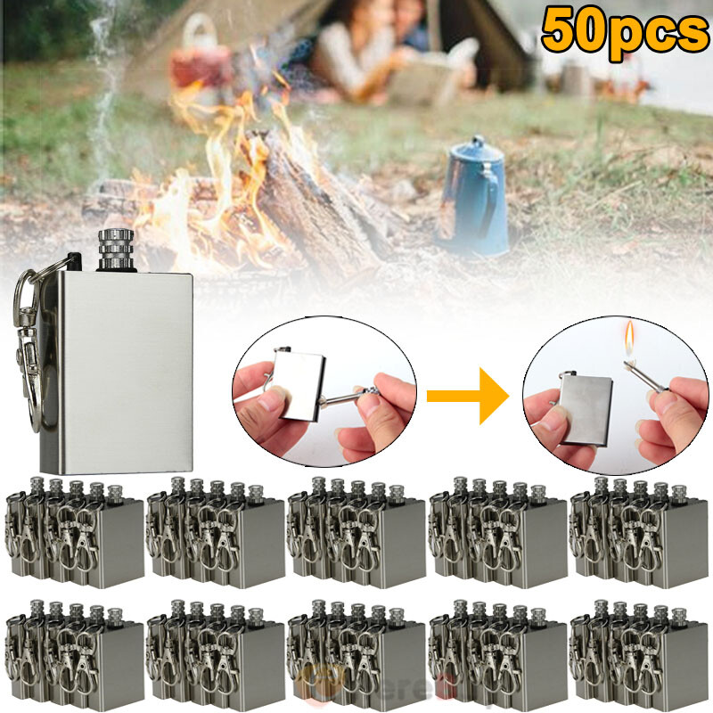 Mini Waterproof Outdoor Lighter Pocket Camping Hiking Fire Starter Match Keyring