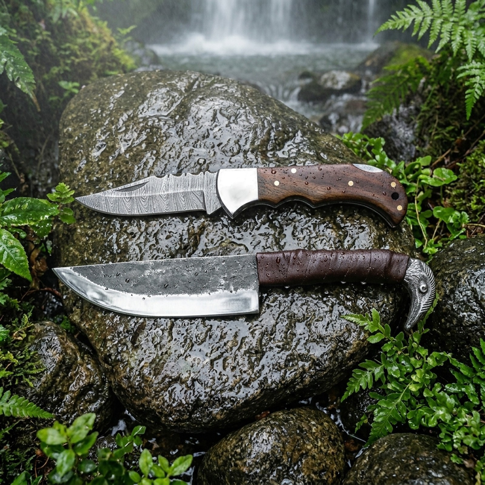 Handmade Sons of Odin: 9.5-Inch Norse Viking Knife with Raven’s Head Hilt