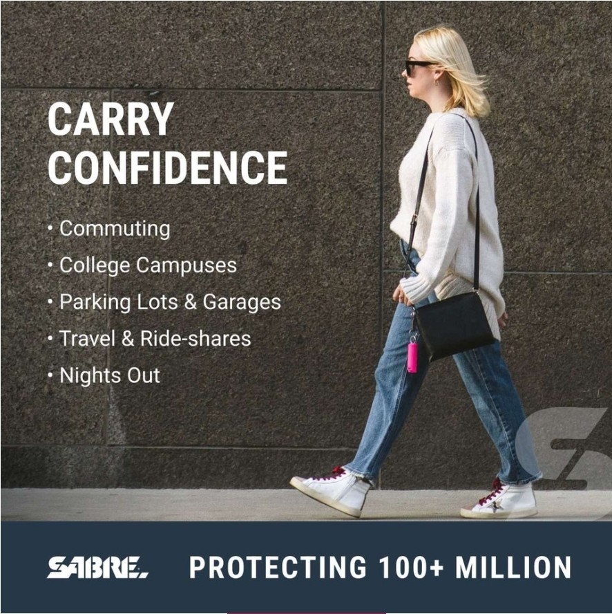 Sabre Flip-Top Pepper Gel/Spray .54oz Red Pepper 12ft 25 burst F15-BUSG-02