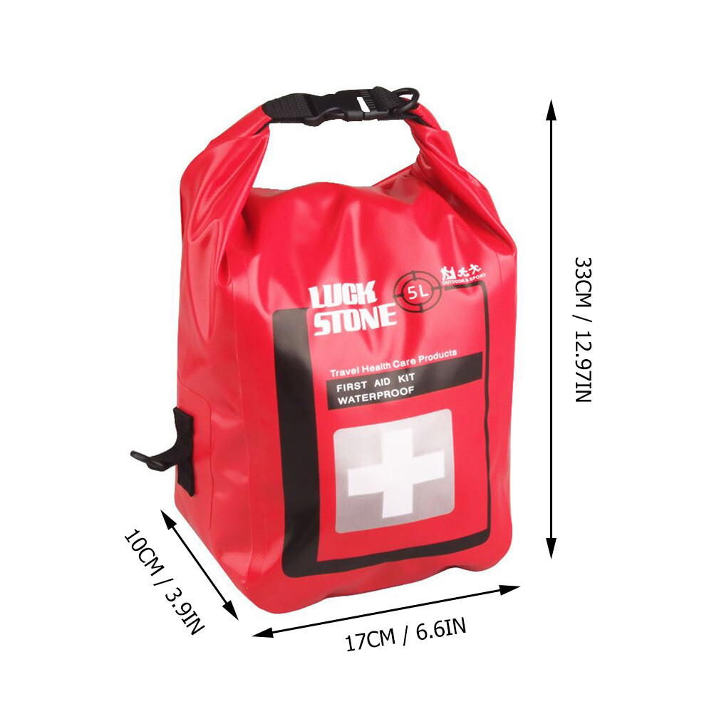 5L Waterproof First Aid Bag Emergency Kits Empty Travel Dry Bag Rafting Camping