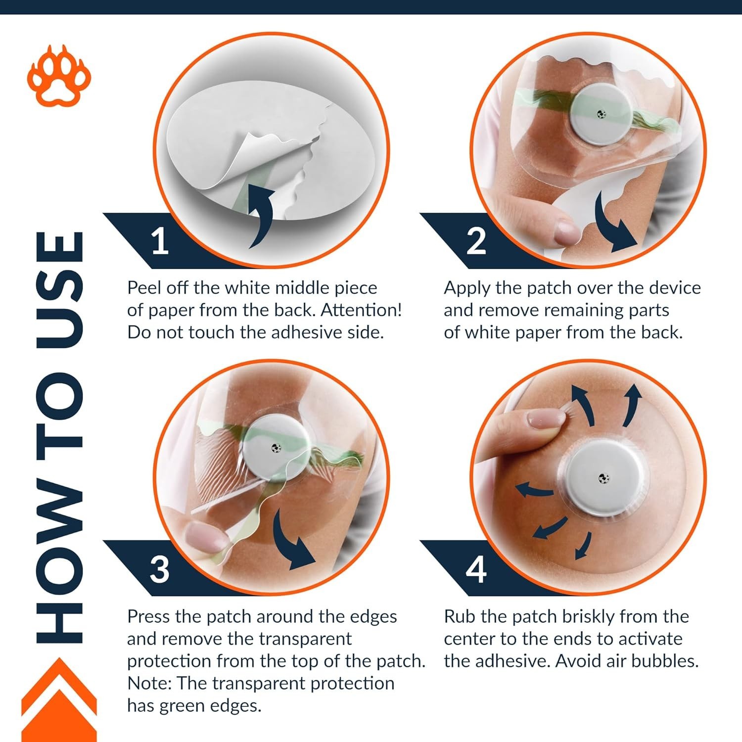 Transparent Hypoallergenic Adhesive Patches – Perfect Fit for Libre & G7 Sensors