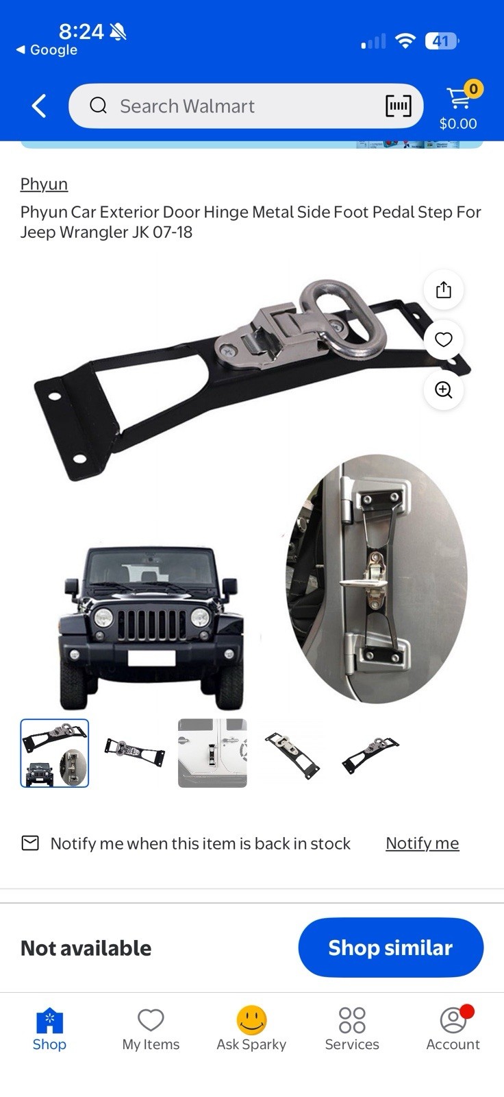 Non-Slip Door Hinge Pedal Folding Step Doorstep For Jeep JK 07-18