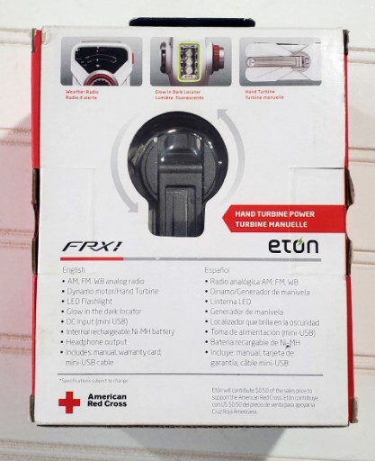 ETON FRX1 Hand Crank Turbine AM FM Weather Analog Radio NEW Prepping Emergency