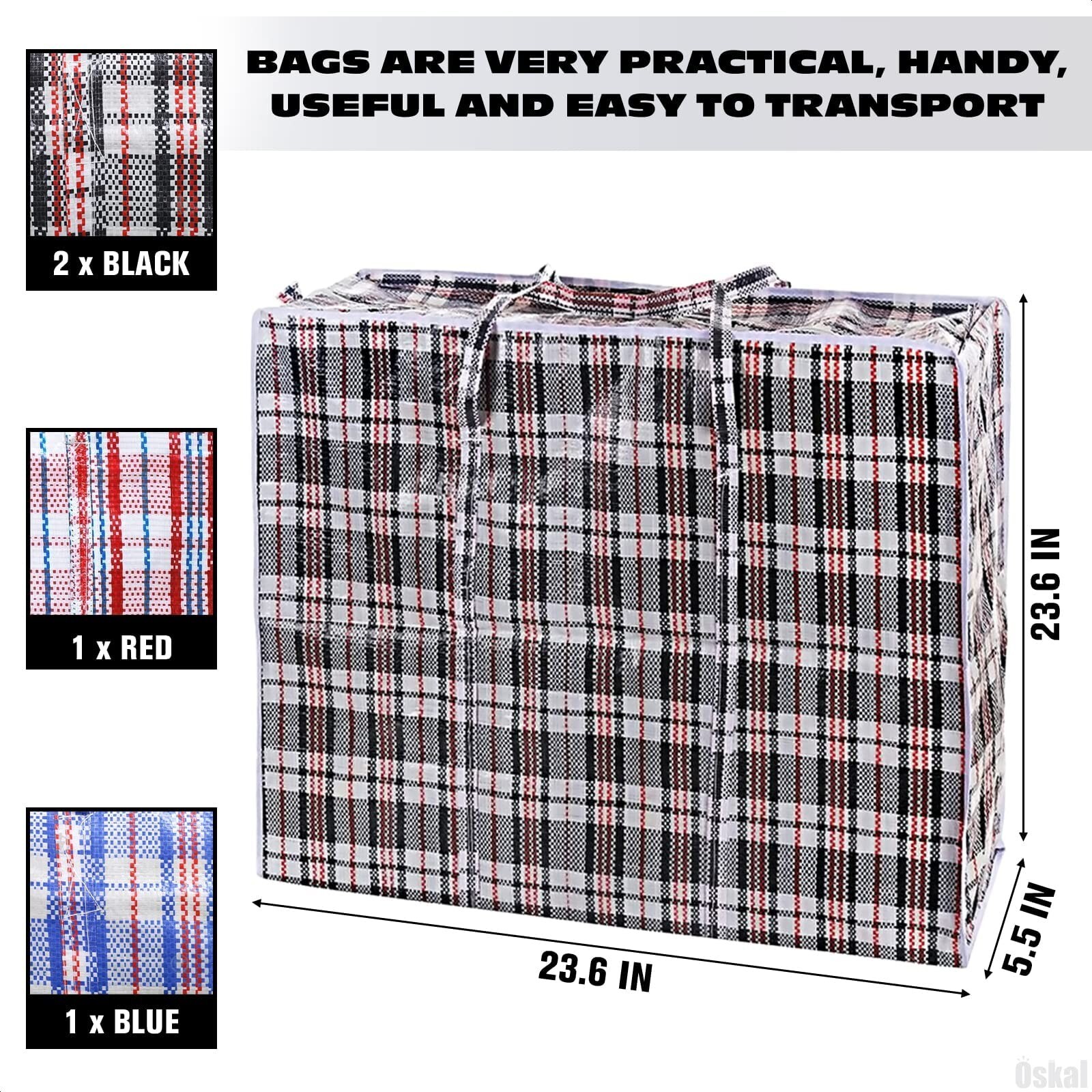4Pcs Extra Large Laundry Bag for Storage Box with Zipper Laundry Bags – Stora…