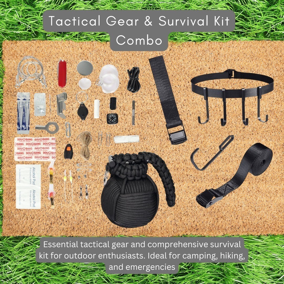Strap Gear Equipment Tree Hanger & emergency gear tools Combo Pack(Bulk 3 Sets)