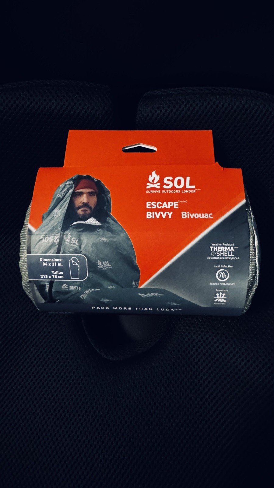 S.O.L. Survive Outdoors Longer SOL Escape Bivvy Tall Hood – Green, Breathable