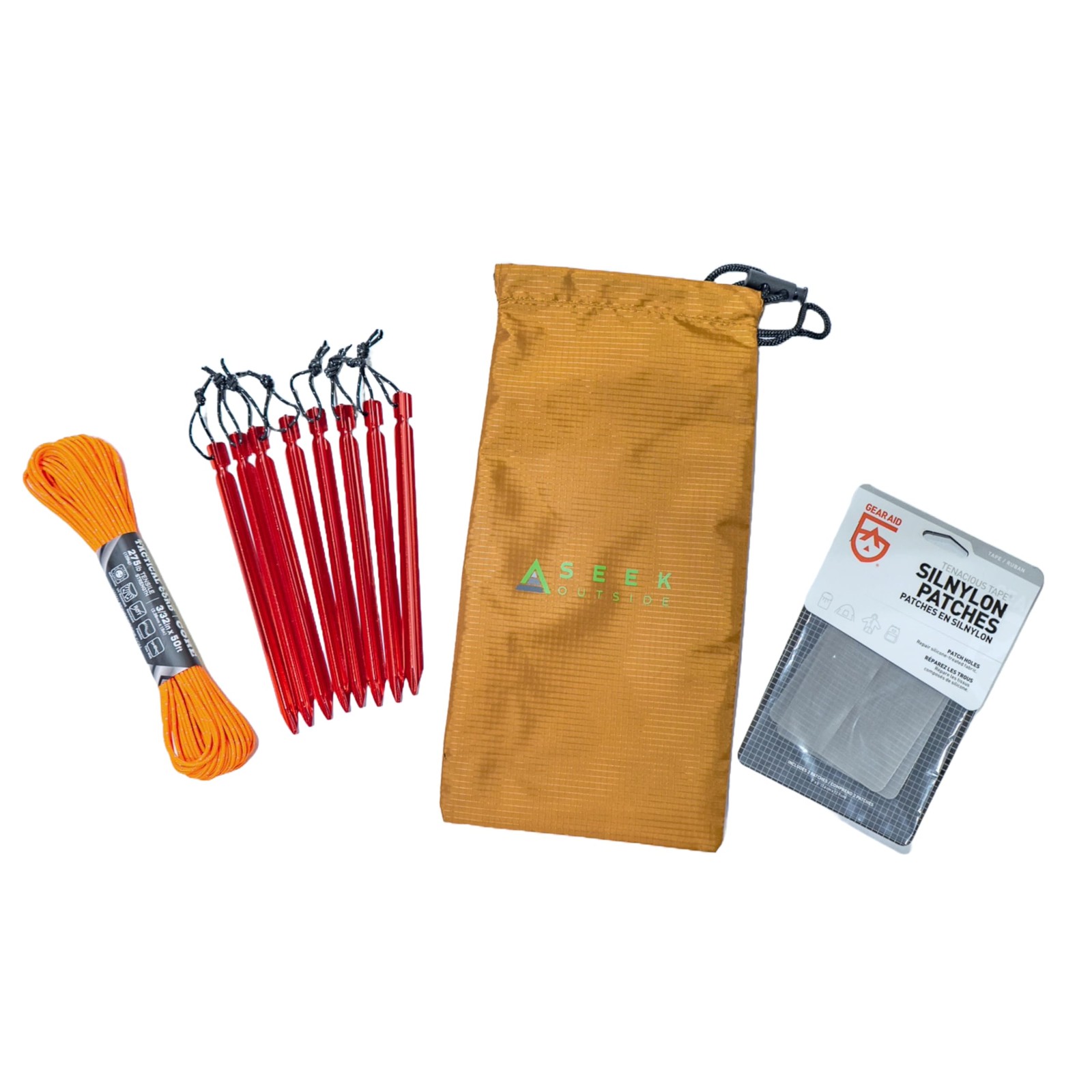 Seek Outside | Tent Stake and Repair Kit | Lightweight Brown