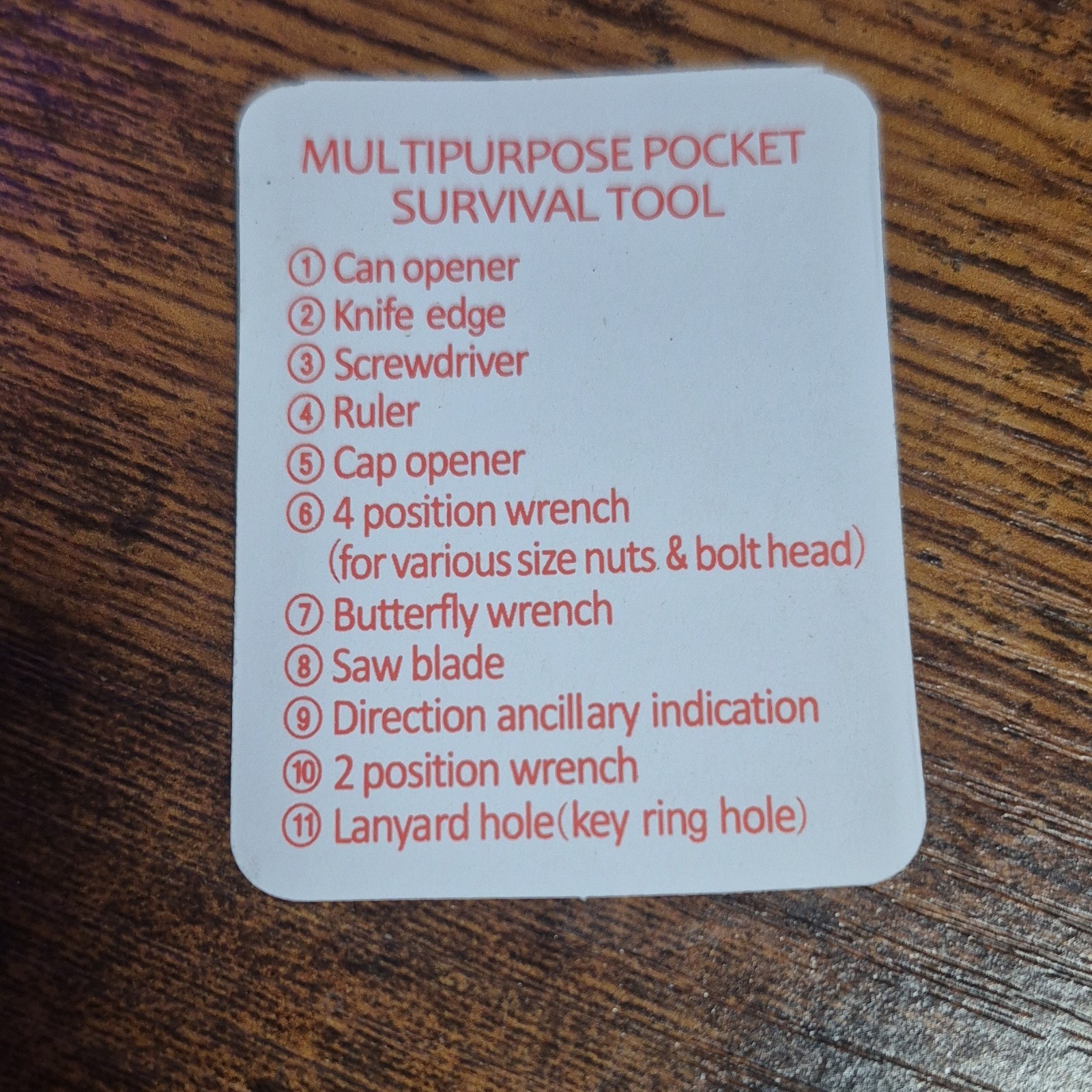 Survival Kit with Emergency Blanket, Multipurpose Tool, Fire Starter, Compass