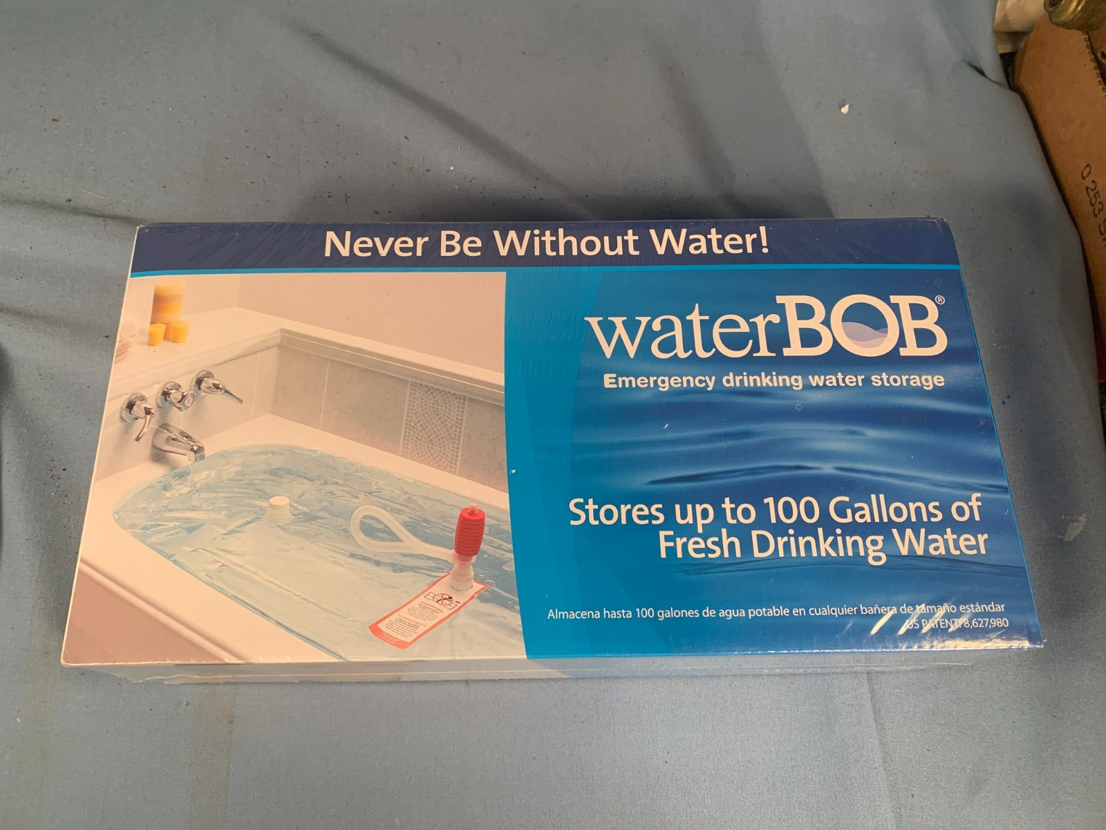WaterBOB Bathtub Emergency Water Storage Container Drinking 100gal OPEN BOX NEW