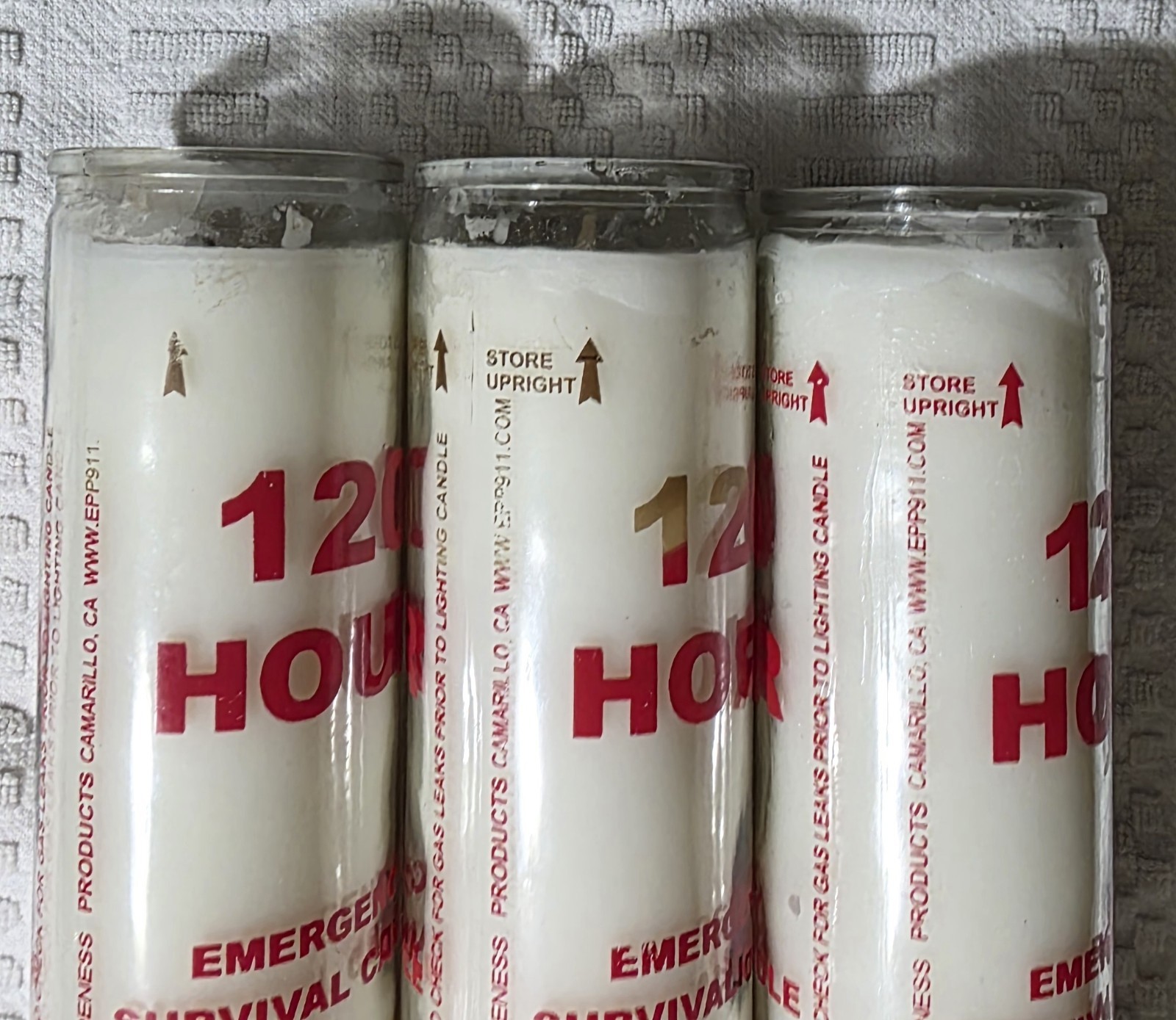 Emergency Survival Candle 120 Hr. A365 Usa Blackout Disaster Hurricane Tornado