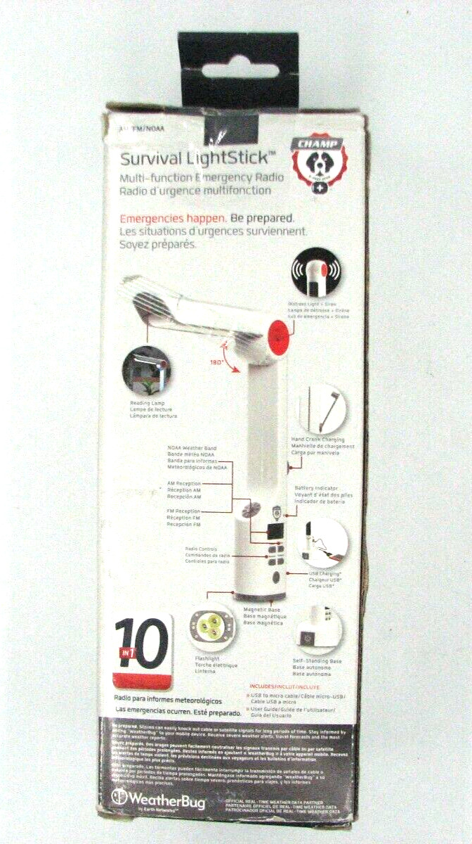 CHAMP RCEP500FLR 10 – in-1 Survival Light Stick