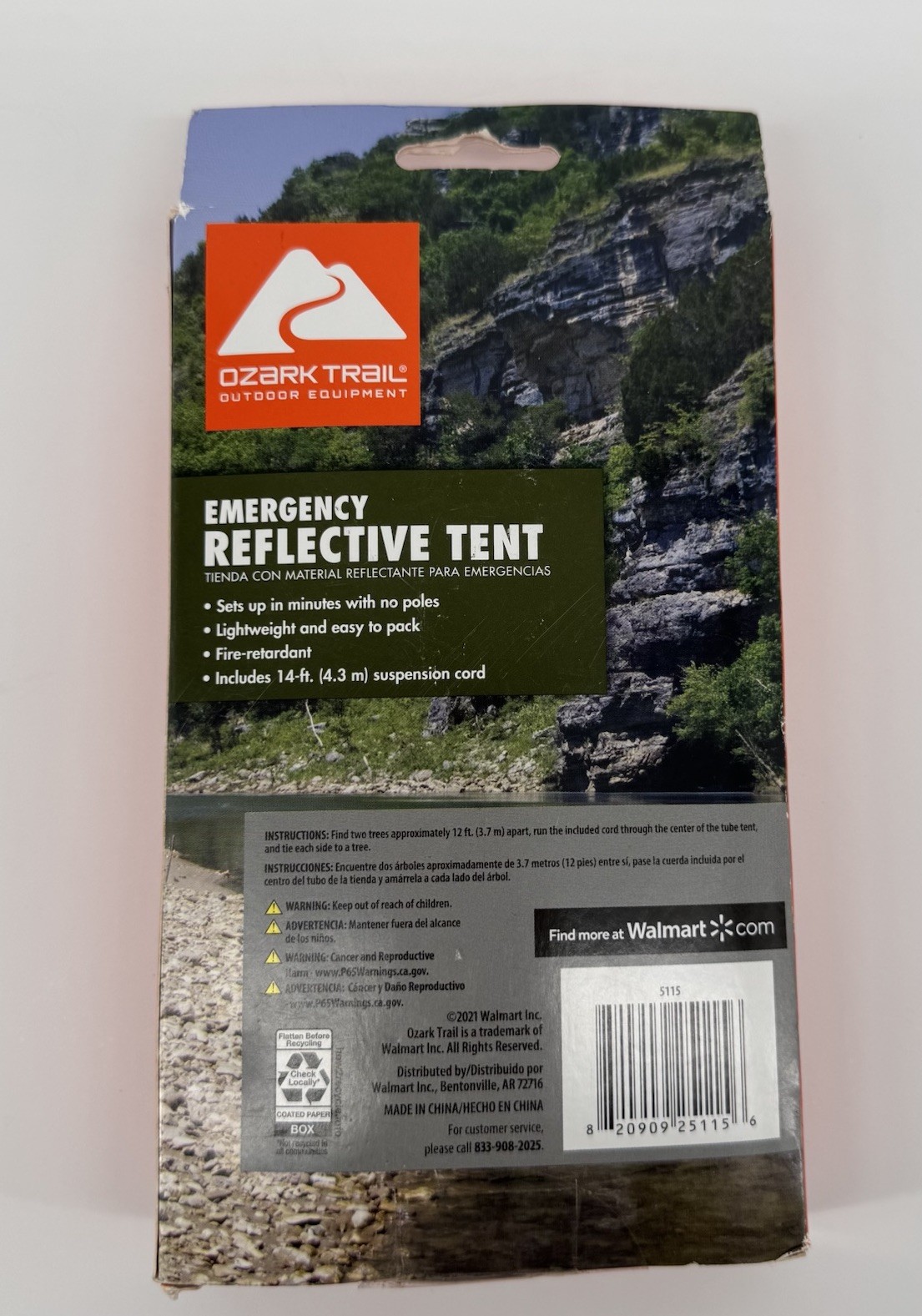 Ozark Trail Emergency Reflective Tent Shelter Survial Kit Bug Out Camping NIP
