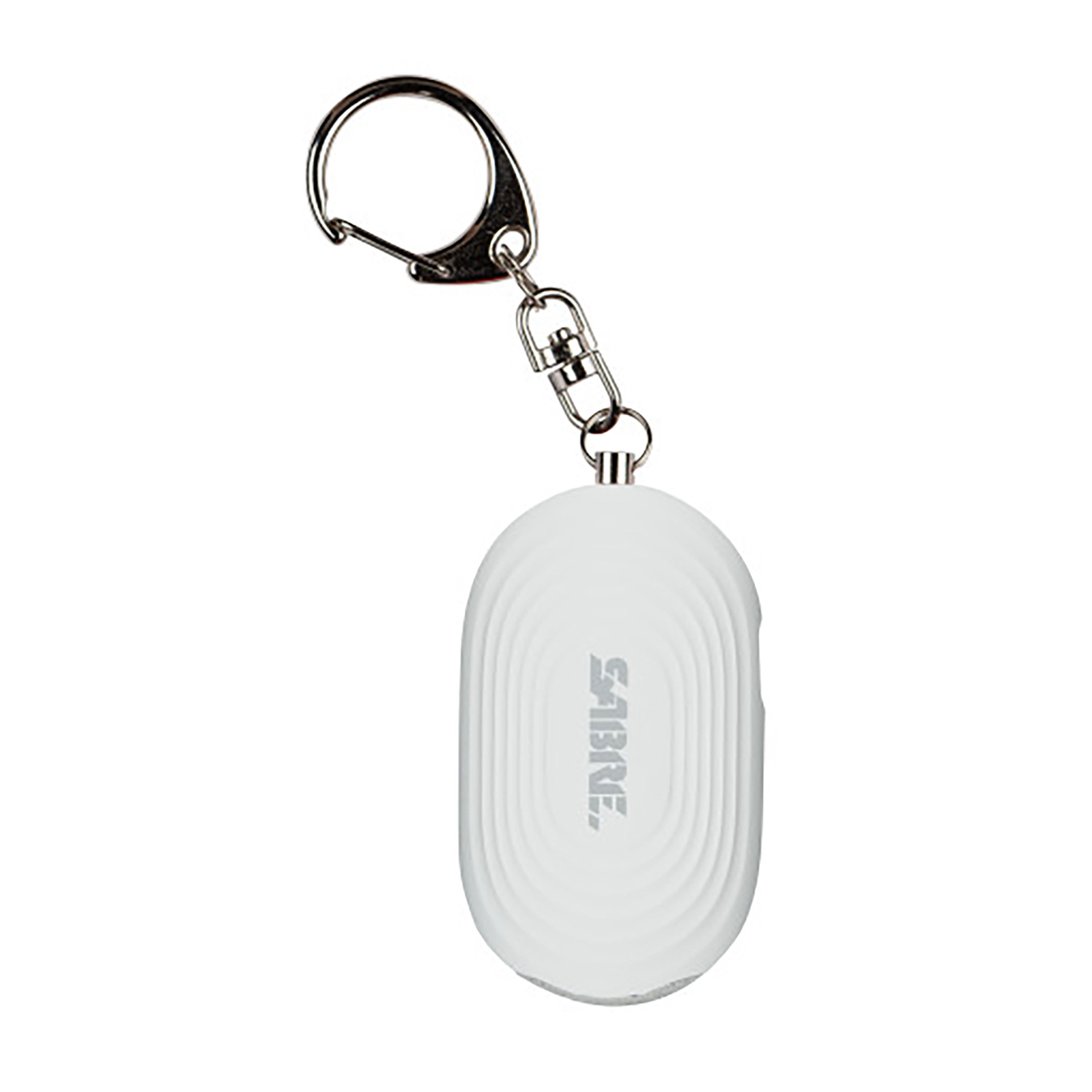 Sabre 2-in-1 Personal Alarm with LED Light Keychain Compact 130dB Siren White