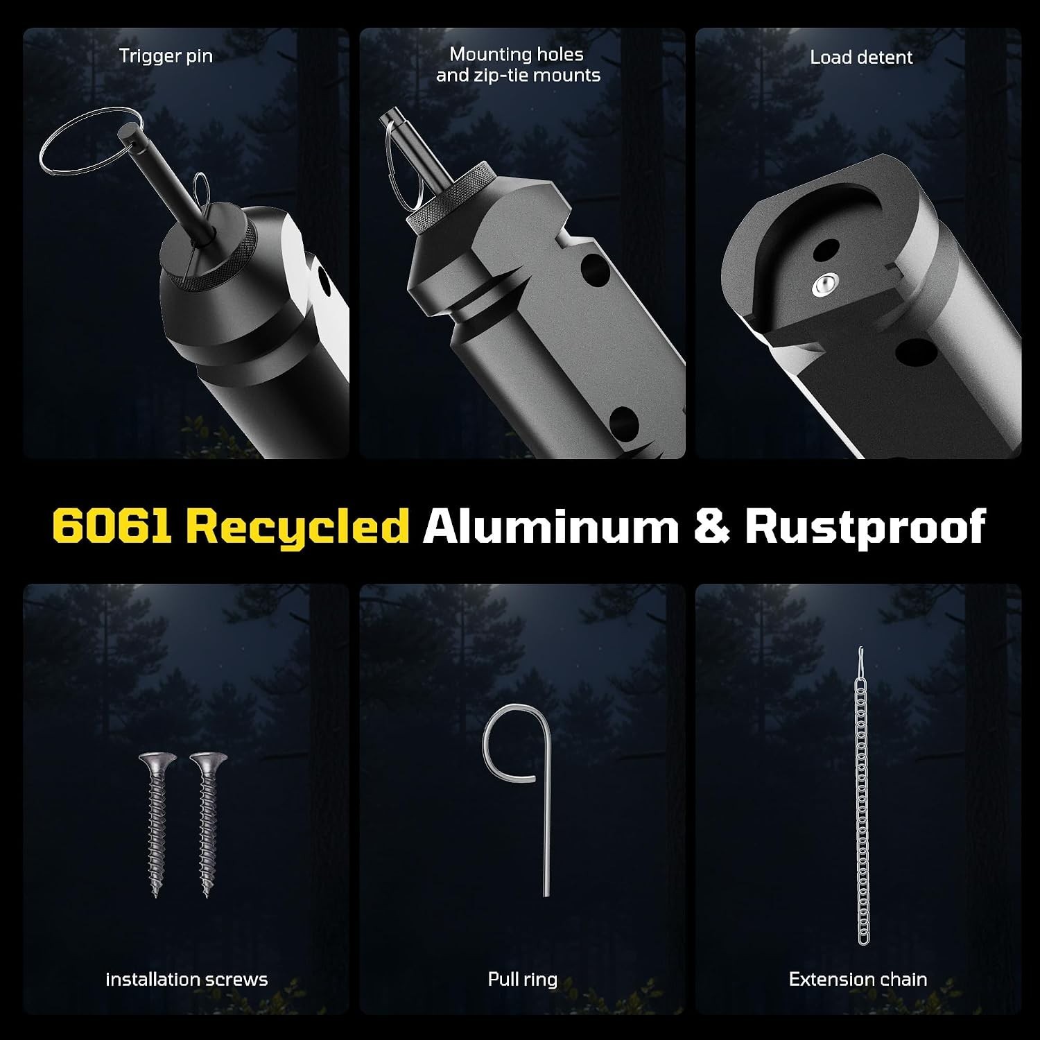 Durable 12 Gauge Trip Alarm Device – 6 Pack for Secure Camping & Outdoor Use