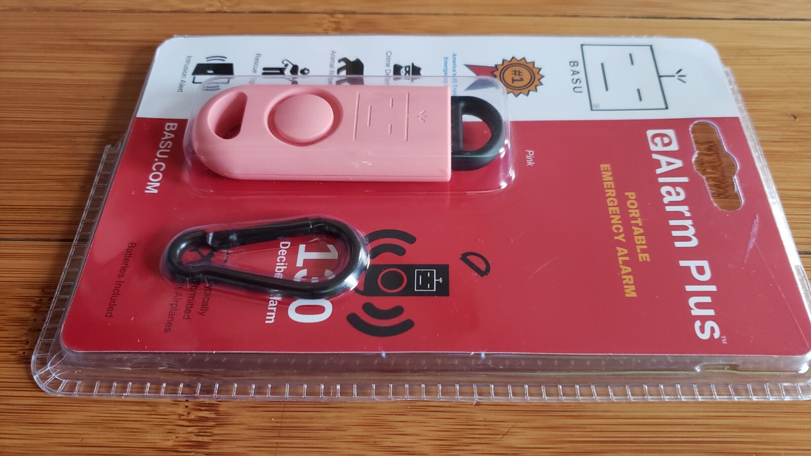 BASU eAlarm Plus 130db Emergency Alarm for Camping & Hiking Tripwire Alarm