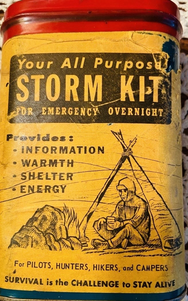 Vintage Survival Tools – All Purpose Storm Kit and Optimus Hand Warmer