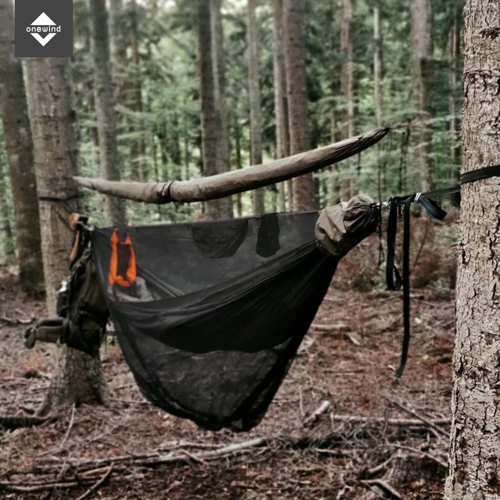 Onewind Tarp Sleeve 12ft, Camping 12ft or 6ft x 5.9ft, Olive Green-2 Pieces