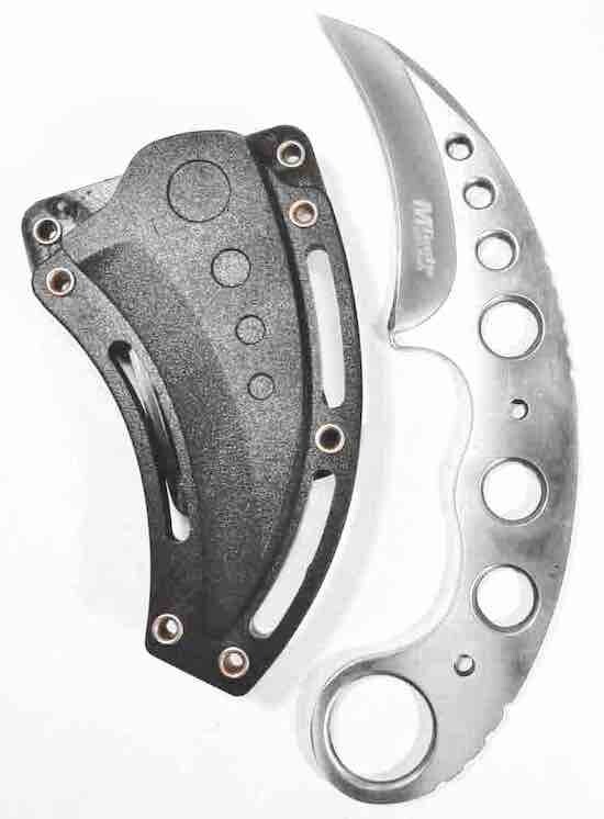 Stainless Steel Karambit Fixed – Kydex Sheath + Bear Claw Karambit Knife