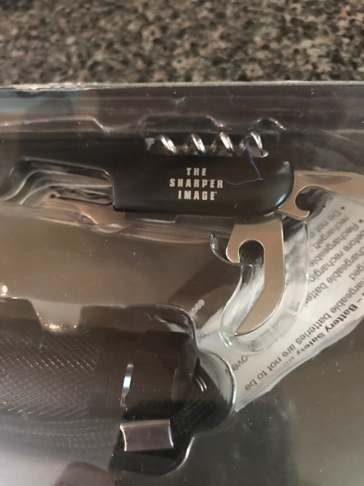 SHARPER IMAGE COOL TOOLS 13 IN 1 SURVIVAL KNIFE SAW OPENER & LED FLASHLIGHT VTG