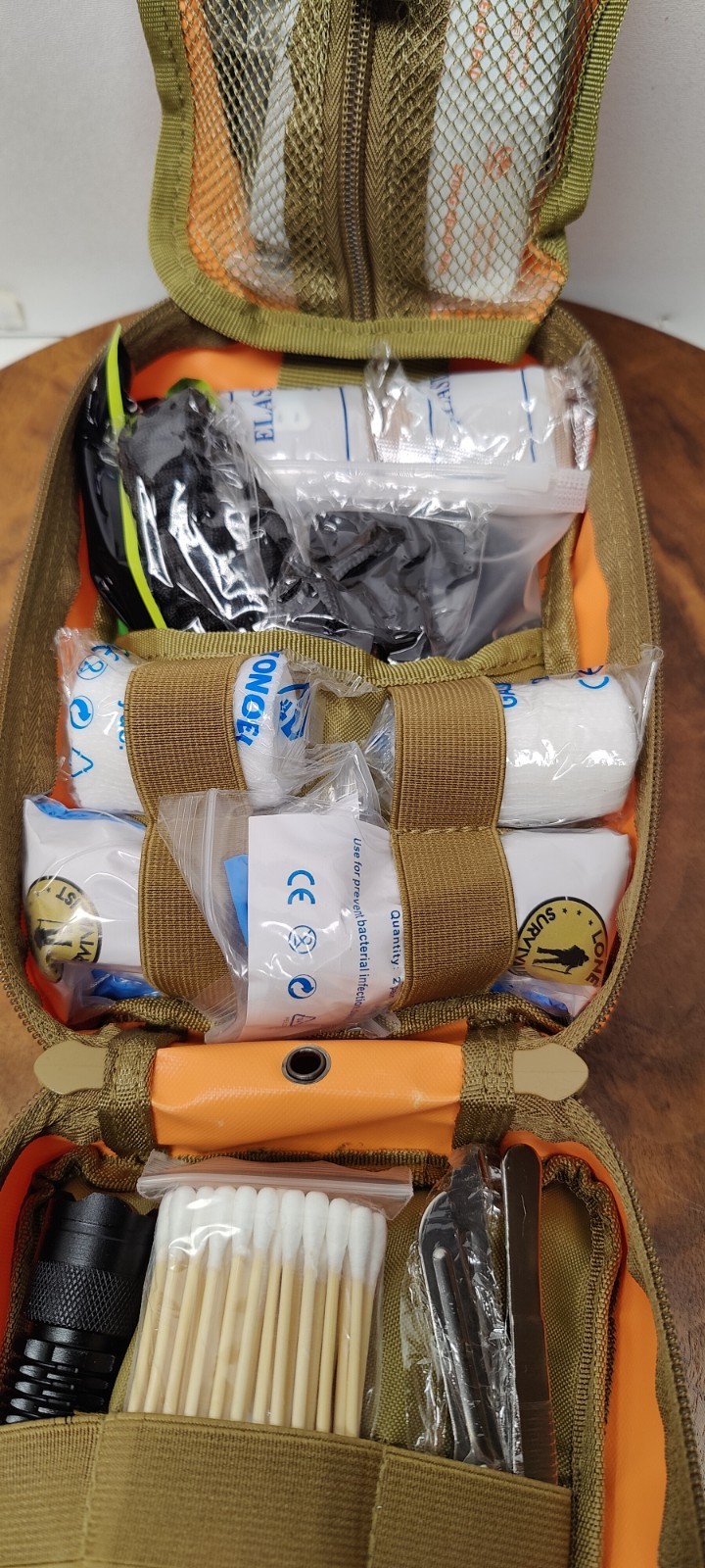 Lone Survivalist First Aid Kit Go Bag Tactical Medical Pouch Bugout