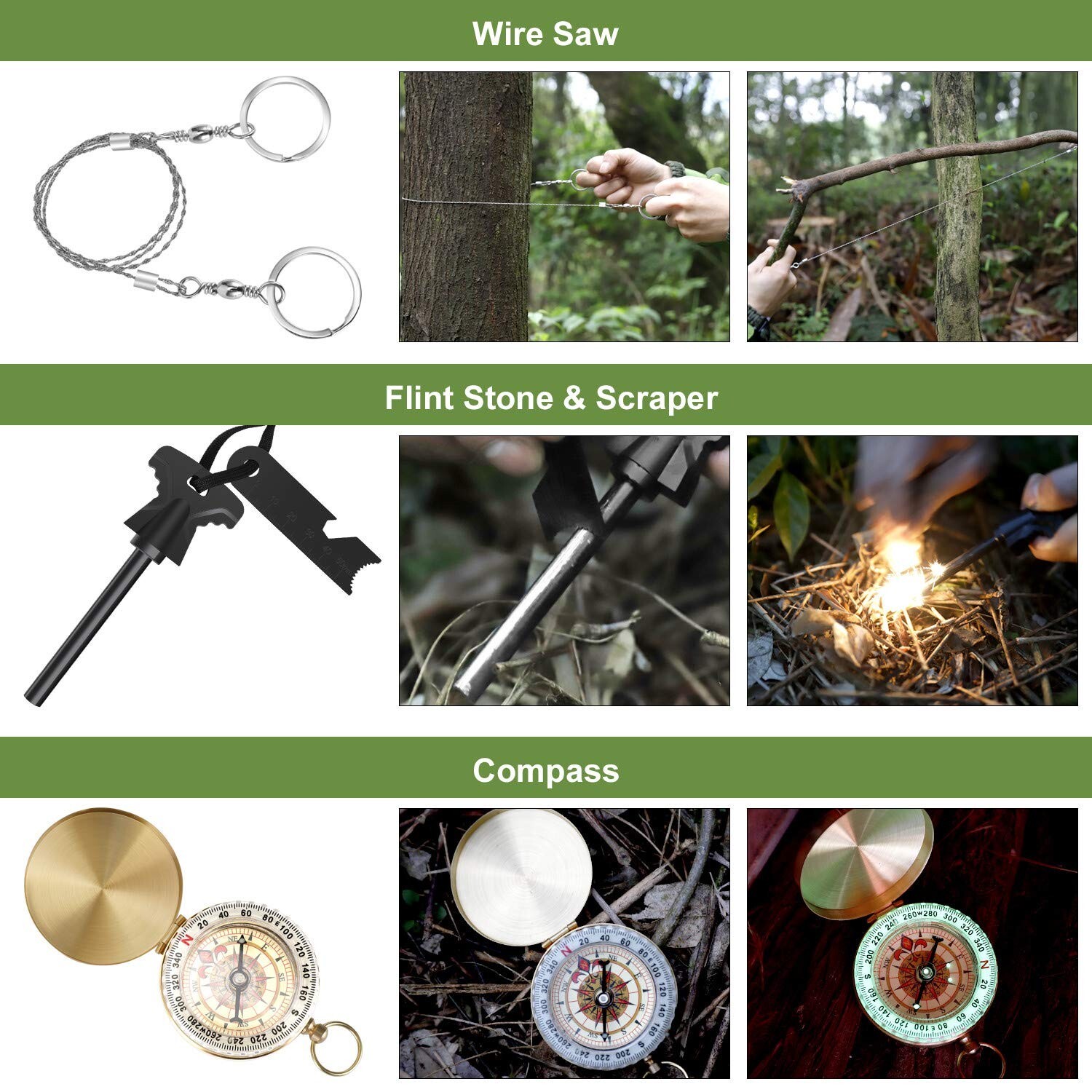 Gifts for Him Men Dad Christmas, Survival Kits, Emergency Survival Gear and E…