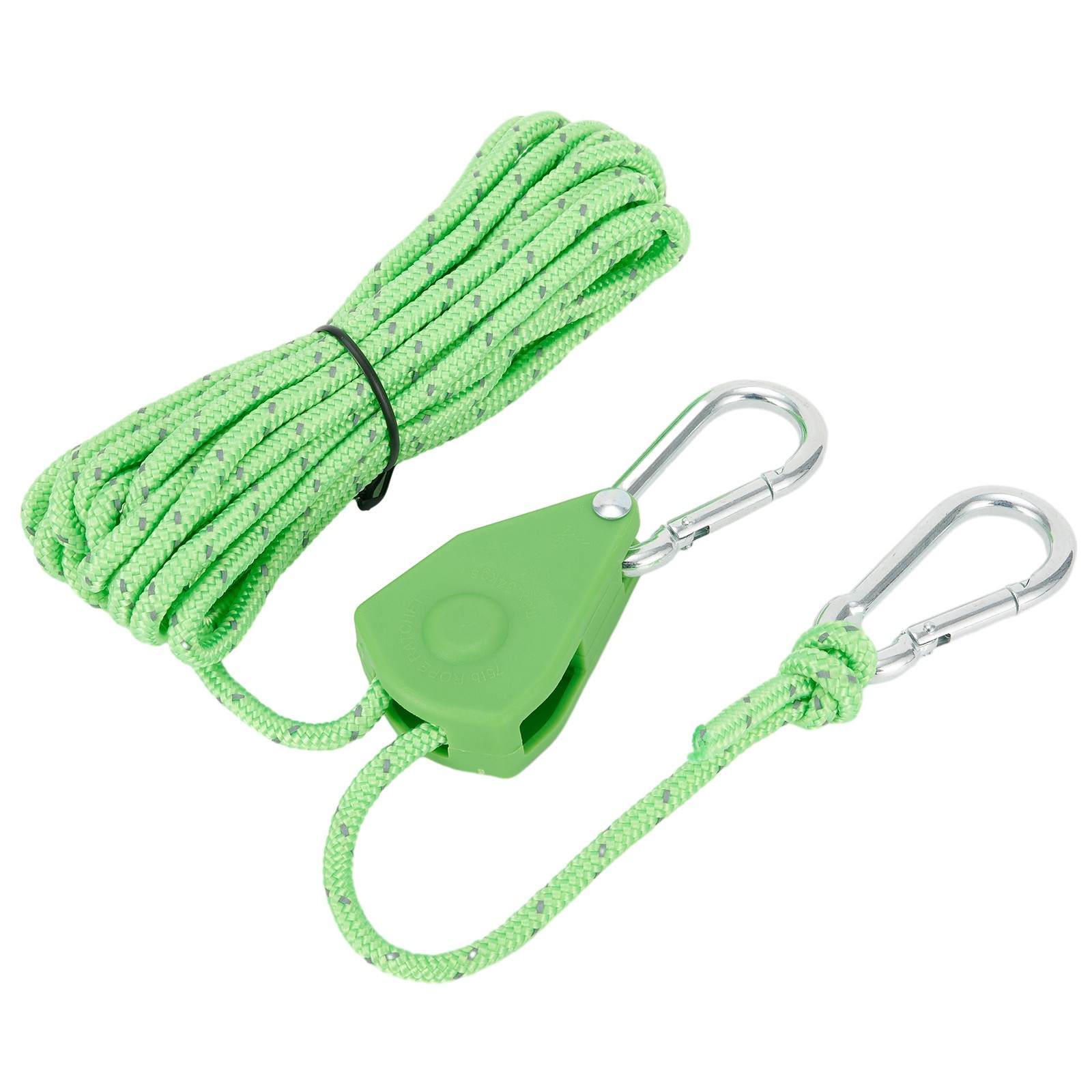 Brand New Rope Rope Buckle Stainless Steel+nylon Non Slip Ratchet Hanger