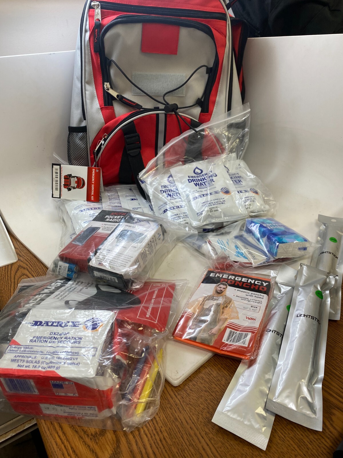 NEW Emergency Kit/Survival Backpack for 72 Hours, Natural Disasters & More