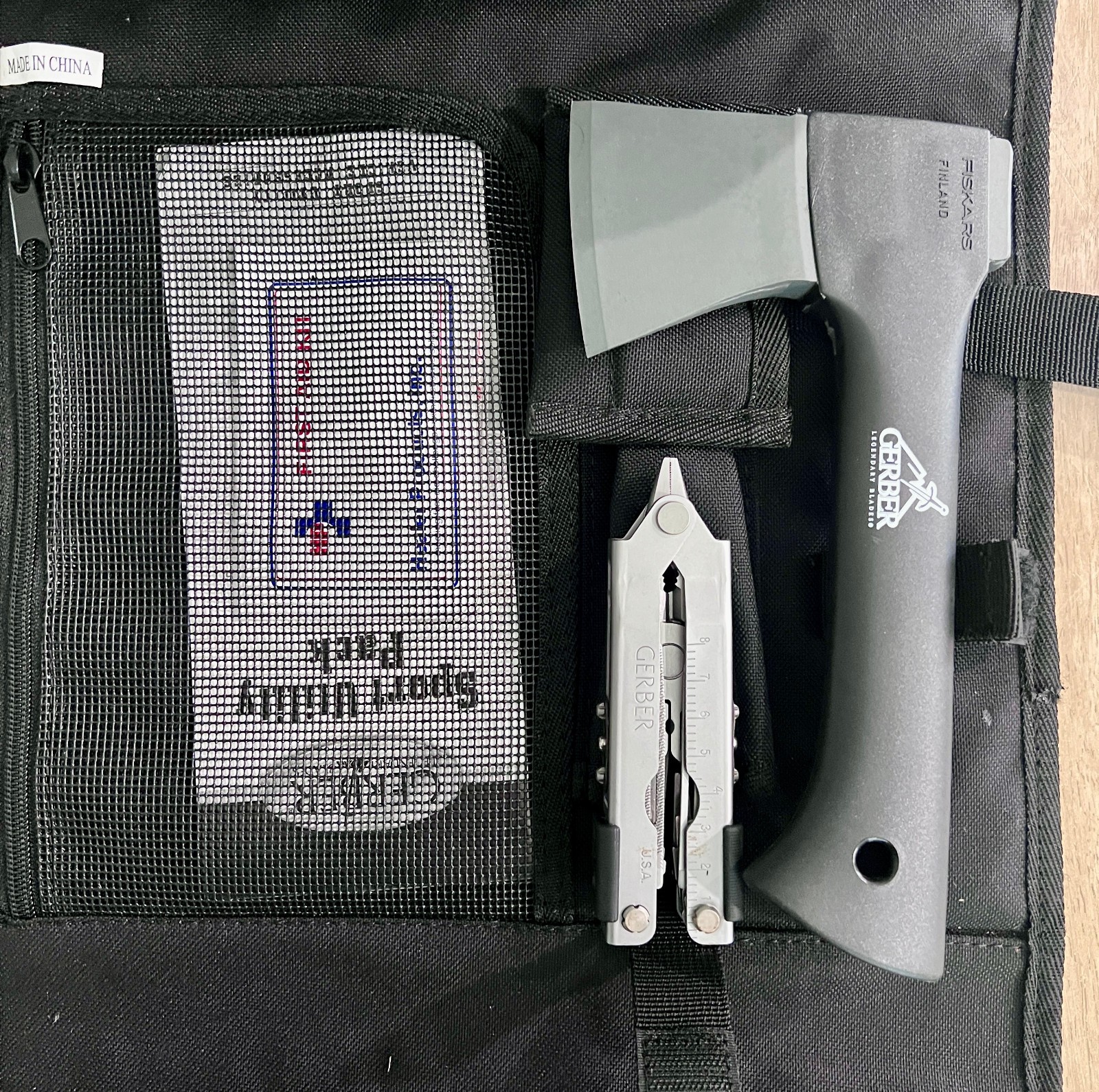 Gerber Off-Road Survival Kit Model 05635; Hatchet, Flashlight, Multitool Etc