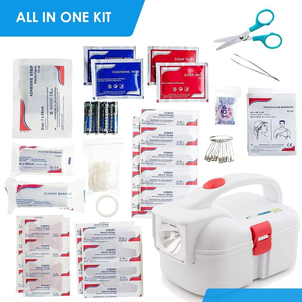 KB-9005 First Aid Flashlight Emergency Preparedness Kit for Disasters Survival
