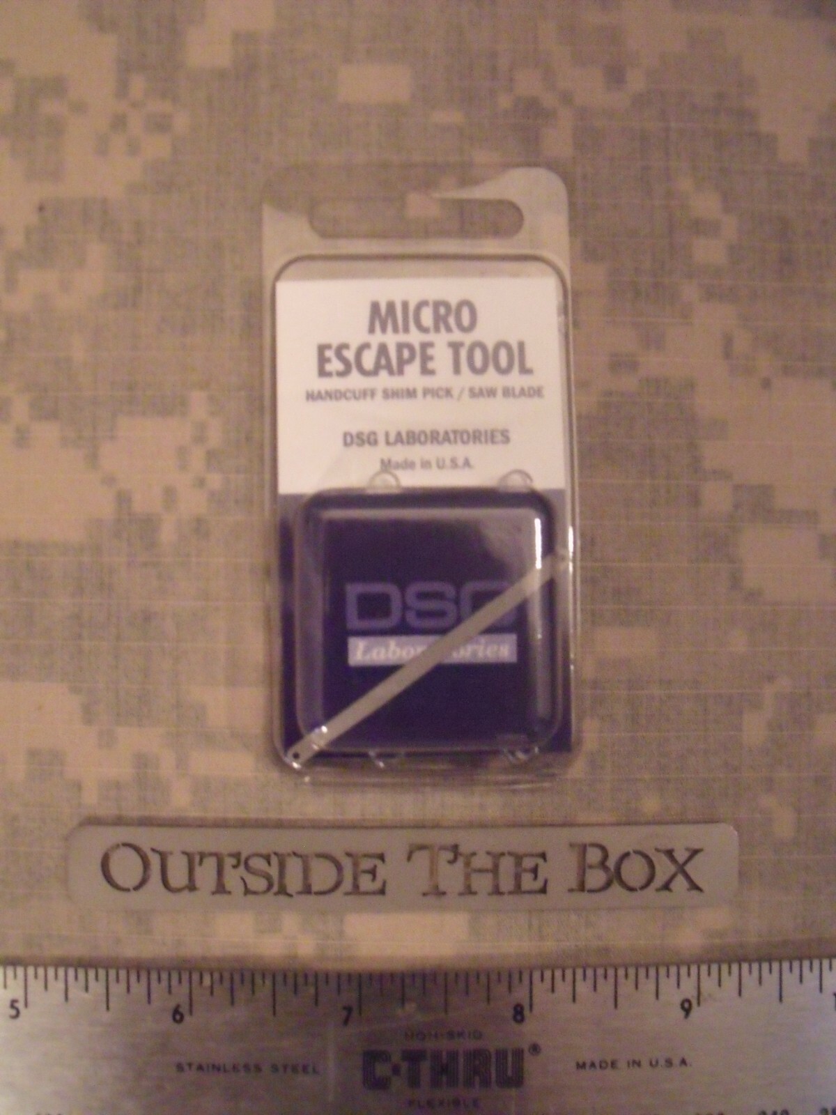 Emergency/Survival: Micro Escape Tool (Evasion) Saw & Handcuff Shim, 2″