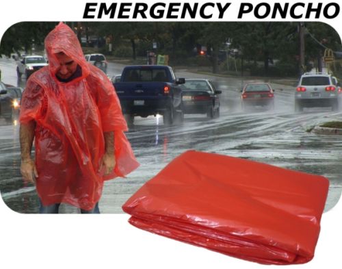 12 Lot Emergency Poncho Rain Gear Foul Weather New NR