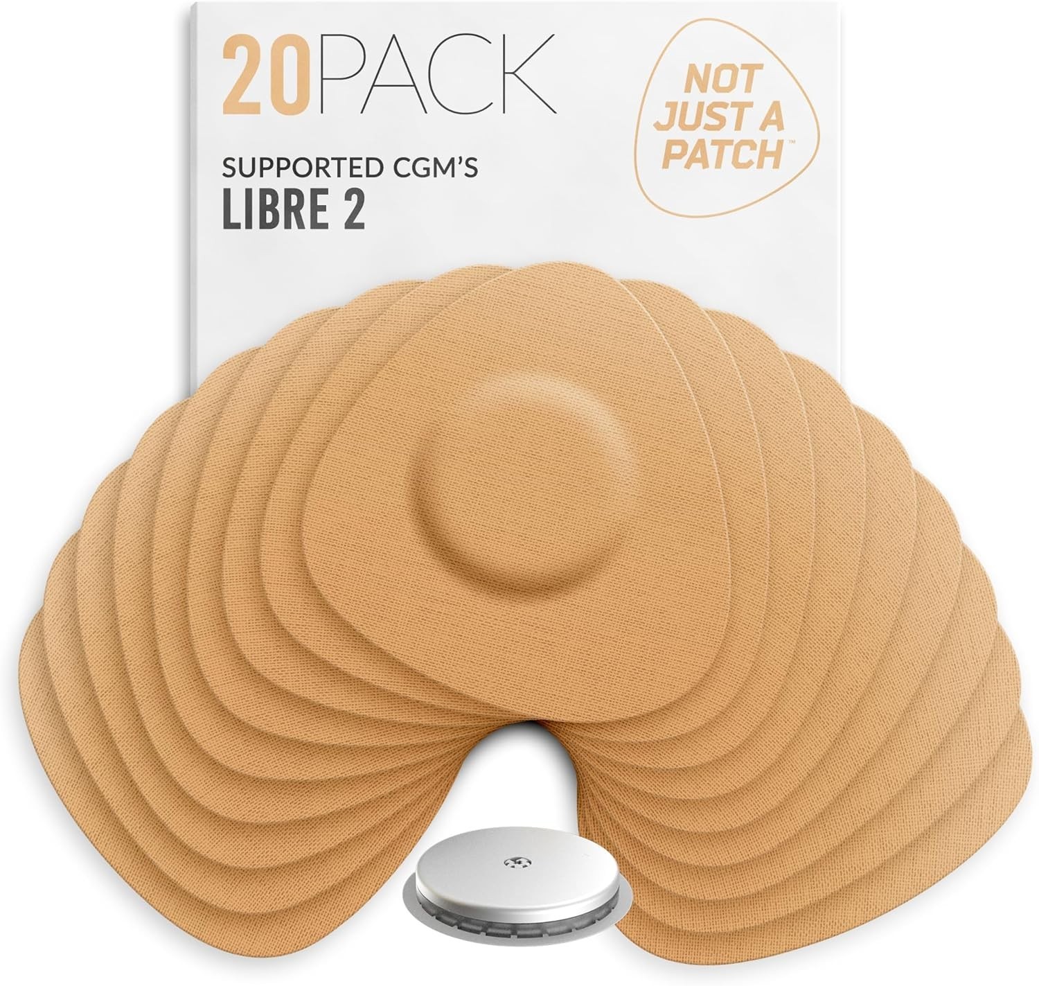 Hypoallergenic 20 Pack Freestyle Libre 2 Sensor Covers – Secure & Breathable
