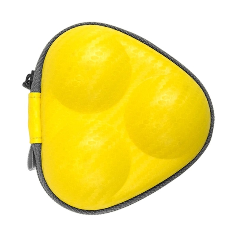 PU Leather 3 Pingpong Storage Box Table Tennis Storage Case Waterproof Hard Box