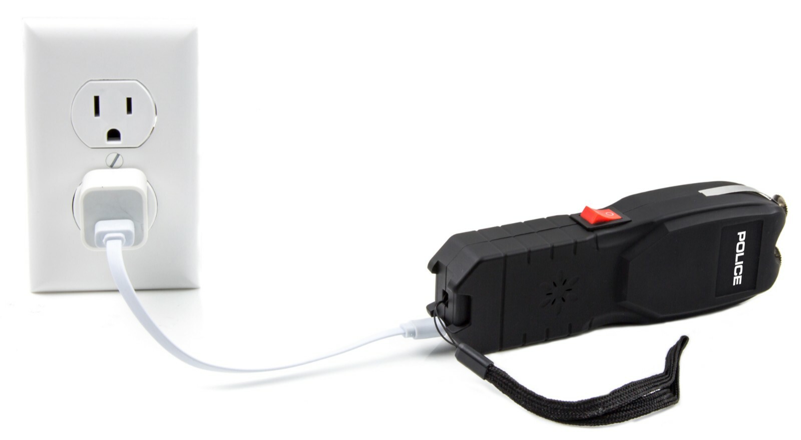 POLICE Stun Gun 2101 Max Volt Rechargeable with LED Flashlight & Siren Alarm